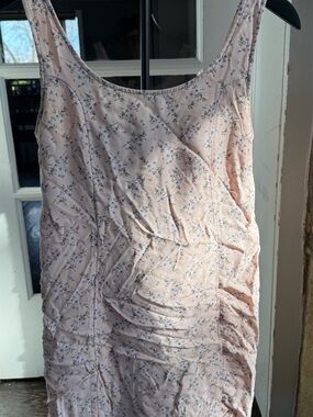 American Eagle Outfitters Peach Pink Floral Dress